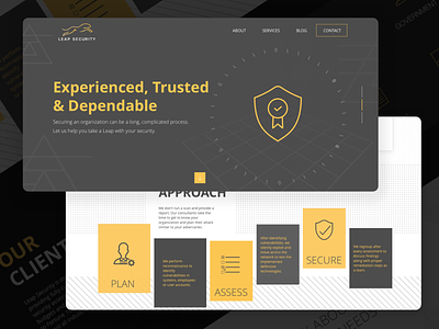 UI UX - Online Security Firm 2020 best design illustration typography ui ux vector web website concept website design