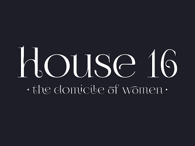 H16 logo boutique logo typography women