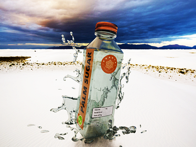 Beach Bottle 3d adobe dimension test