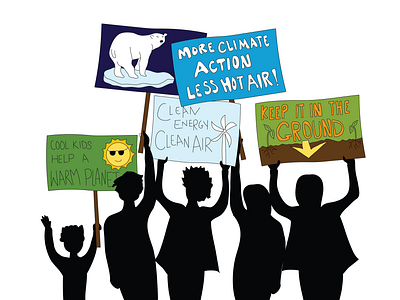 Climate Change Protest climate change conservation design drawing icon illustration illustrator illustrator cc protest