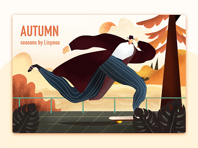 Autumn illustration seasons