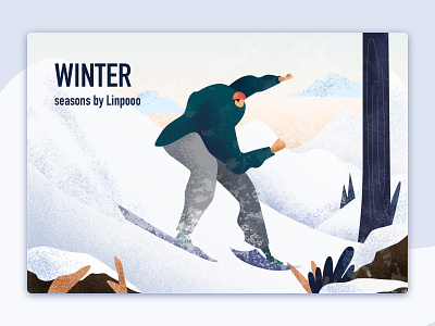 Winter illustration seasons