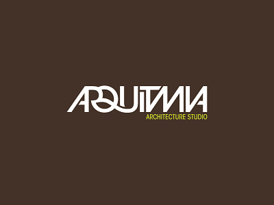 Arquitmia brand and identity design logo logotype type typography