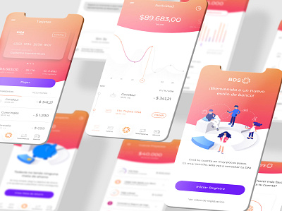 APP - Banco del Sol app app concept brand and identity branding icon illustration logo logotype ux ui ux design