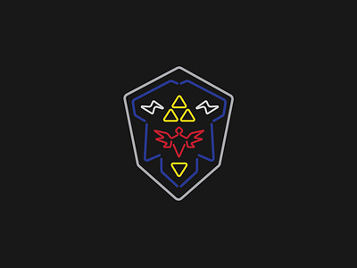 Hylian Shield design icon oot vector zelda