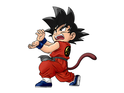I feel like I’m Goku 😤 dragon ball z goku illustration procrate