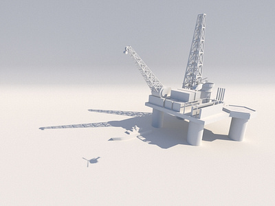LowPoly Oil Rig
