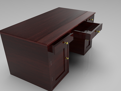 3D Table Rigged 3d model autodesk furniture maya