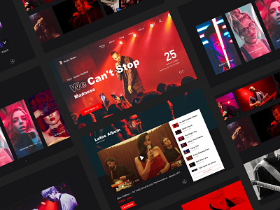 Music Shake Web Design 2 design ui ux