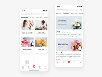 Flower app 2 app branding design ui ux