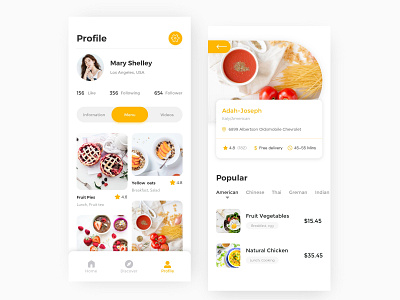 Food App 2 app branding design ui ux