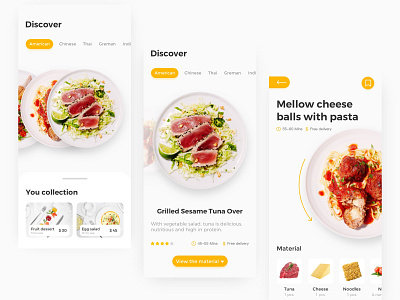 Food App 3 app branding design ui ux