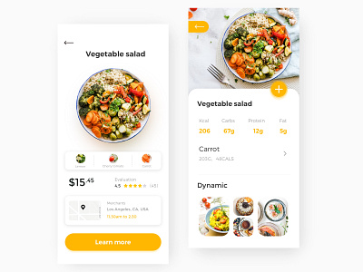 food app 5 app branding design ui ux