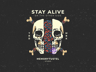 Stay Alive branding design fashion graphic design illustration logo tshirt vector