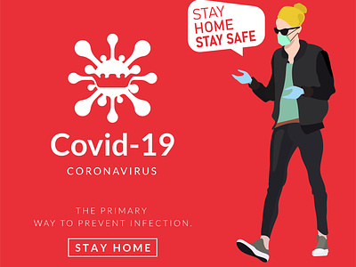Covid-19 Coronavirus concept vector design.