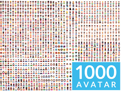 1000 Avatar, people icons