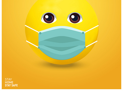 Face with Medical Mask Emoji avatar coronavirus covid emoji mascot mascot design virus