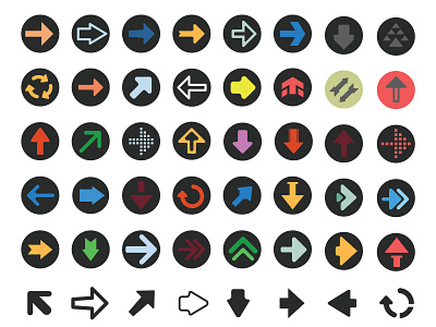 Arrow icon set