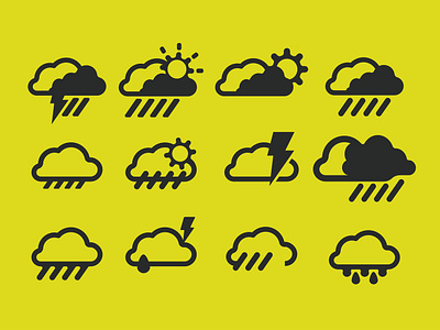 Weather icons collection