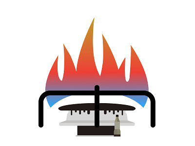 Stove vector icon