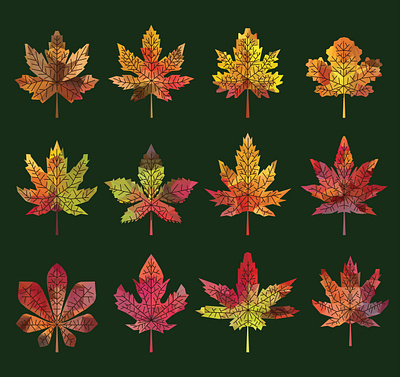 Leaf icons leaf icons