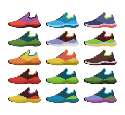 Sport shoes logo sport shoes vector