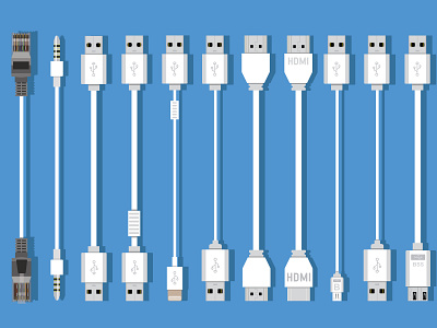 Computer Usb, Network, jack, super usb cables