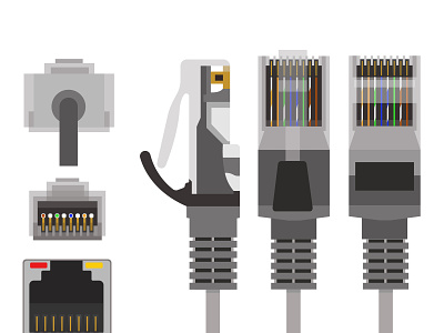 Types of Network Cables and Network Cable Connectors