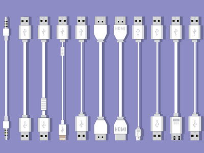 Universal pc cable collection