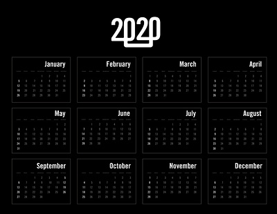 Calendar for year 2020 calendar for year 2020 calendar for year 2020