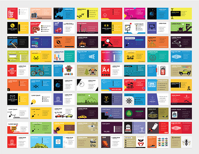 Creative business card collection business card business card template