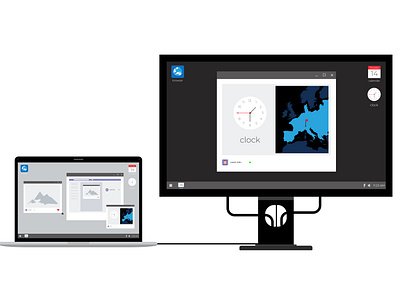 Laptop with professional designer monitor 4k designel full hd laptop monitor professional