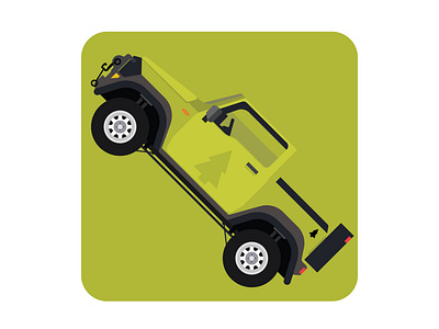 Green off road car mobile app