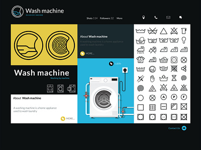 Web design for a wash machine company