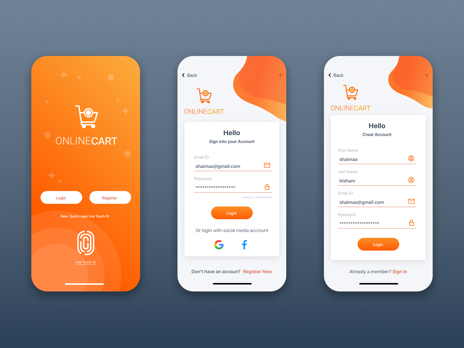 Online Cart by Shaimaa Hisham on Dribbble