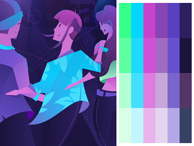Branca Único - Youth animation branding cell animation color palette flat illustration framebyframe illustration moodboard traditional animation