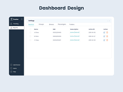 Dashboard UI design