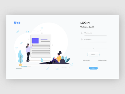 WEB Login page design app design login page design login screen ui web website
