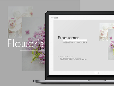 Flower's website design app design ui web web landing page website