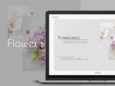 Flower's website design