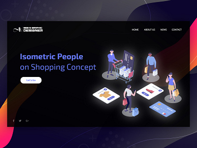 Online Shopping Banner Concept