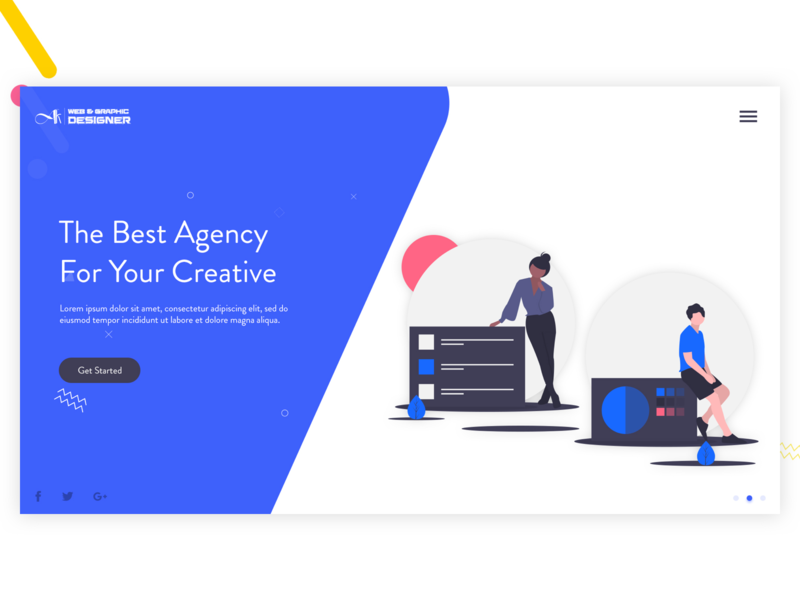 Design Agency Banner By Arbaz Khan Pathan On Dribbble