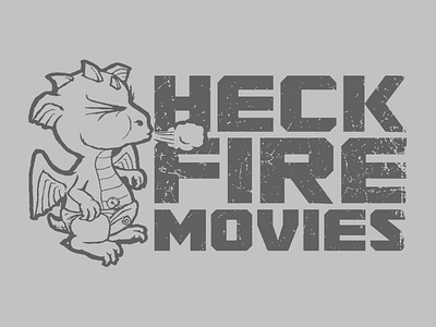 Heck Fire Movies baby diapers dragon heck fire movies logo puff puff safety pin wings