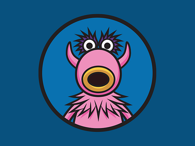 Snowth doo doo flat illustration line mahna mahna mouth muppets pink snowth song