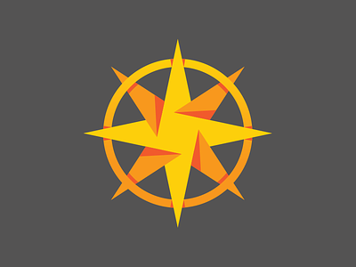 Compass Team Logo compass guiding light north star