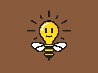 A Bug Idea bee bug light bulb stinger wings yellow