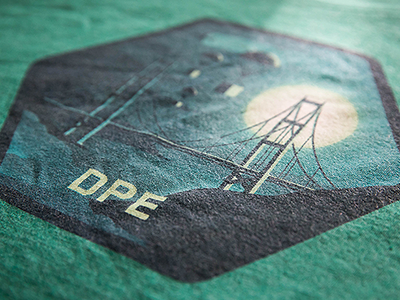 Deployed Product Engineering T-Shirt blue bridge green illustration light photo t-shirt teal