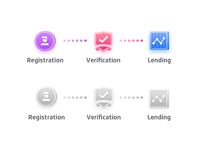 Finance icons app process ui