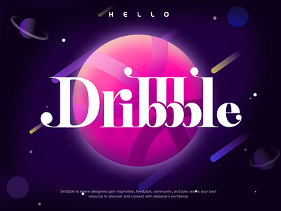 Hello dribbble dribbble hello dribbble illustration 设计