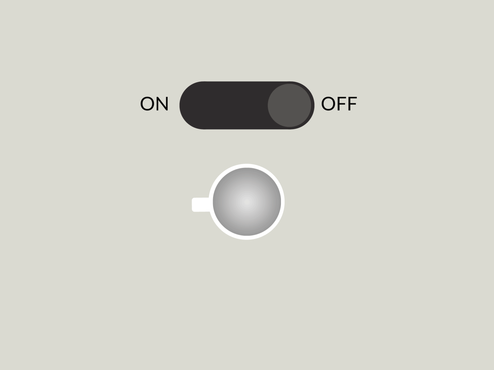 Coffee toggle after affects animation illustration illustrator cc toggle vector